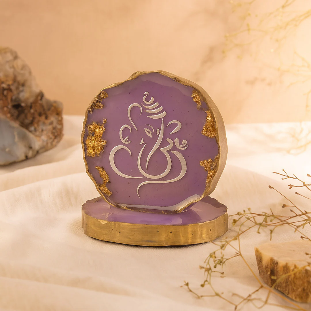 2-Inch Purple Resin Ganesha Frame - Image 4