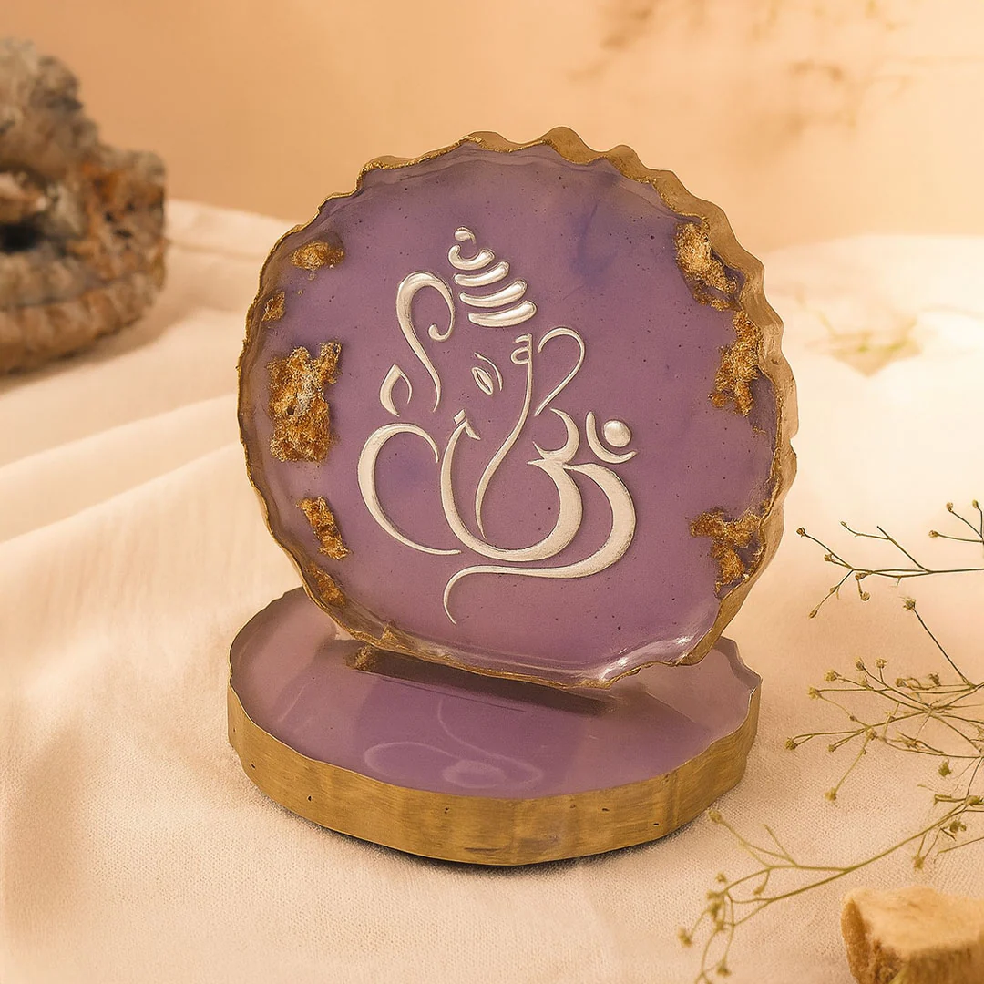 2-Inch Purple Resin Ganesha Frame - Image 5