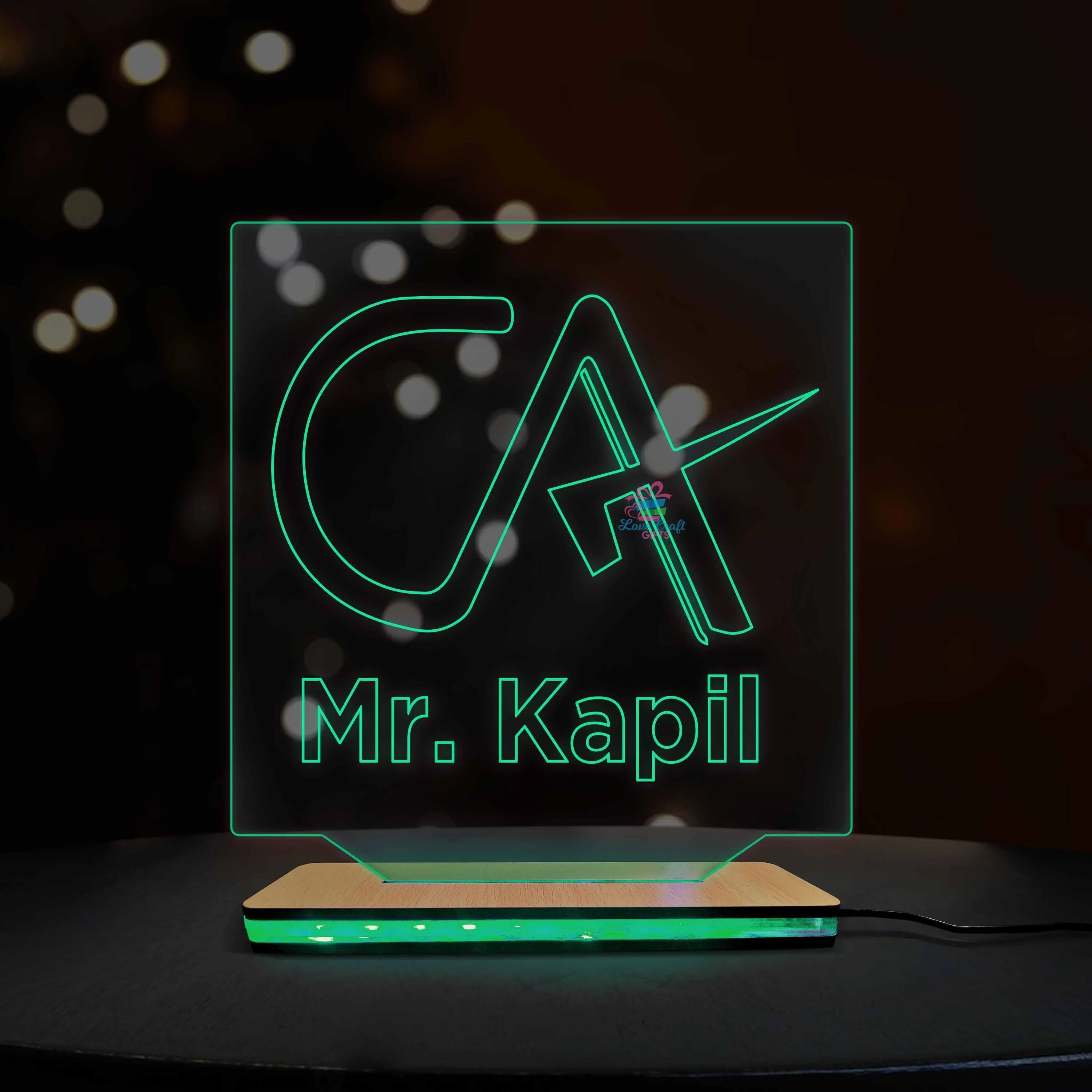3d Acrylic Multi-Colored CA LED Lamp - Image 2
