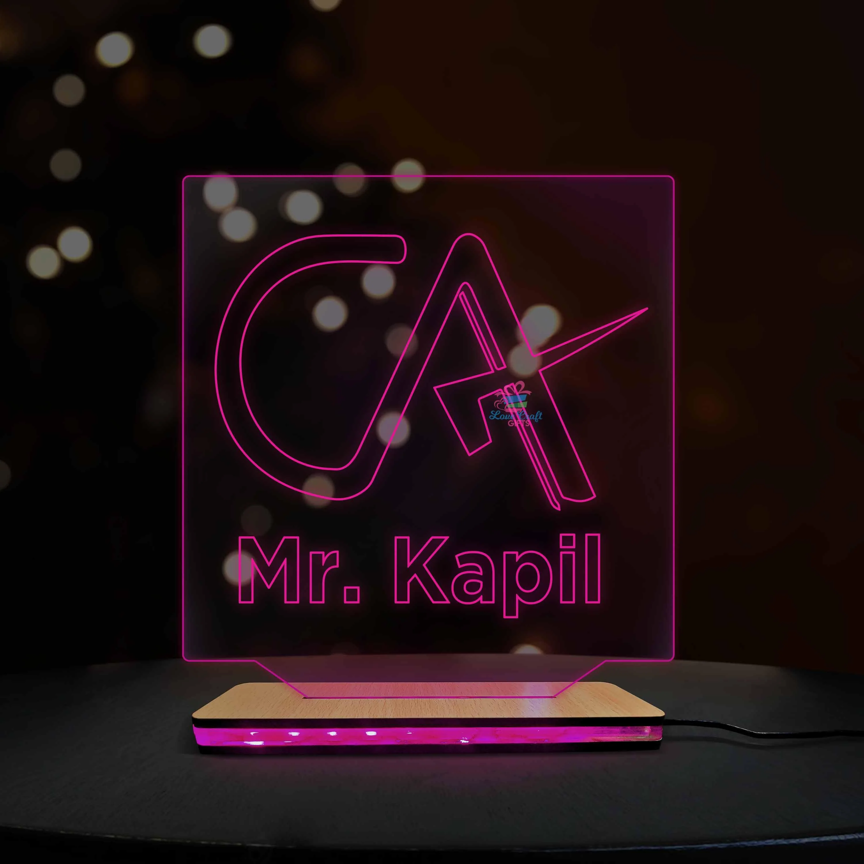 3d Acrylic Multi-Colored CA LED Lamp - Image 3