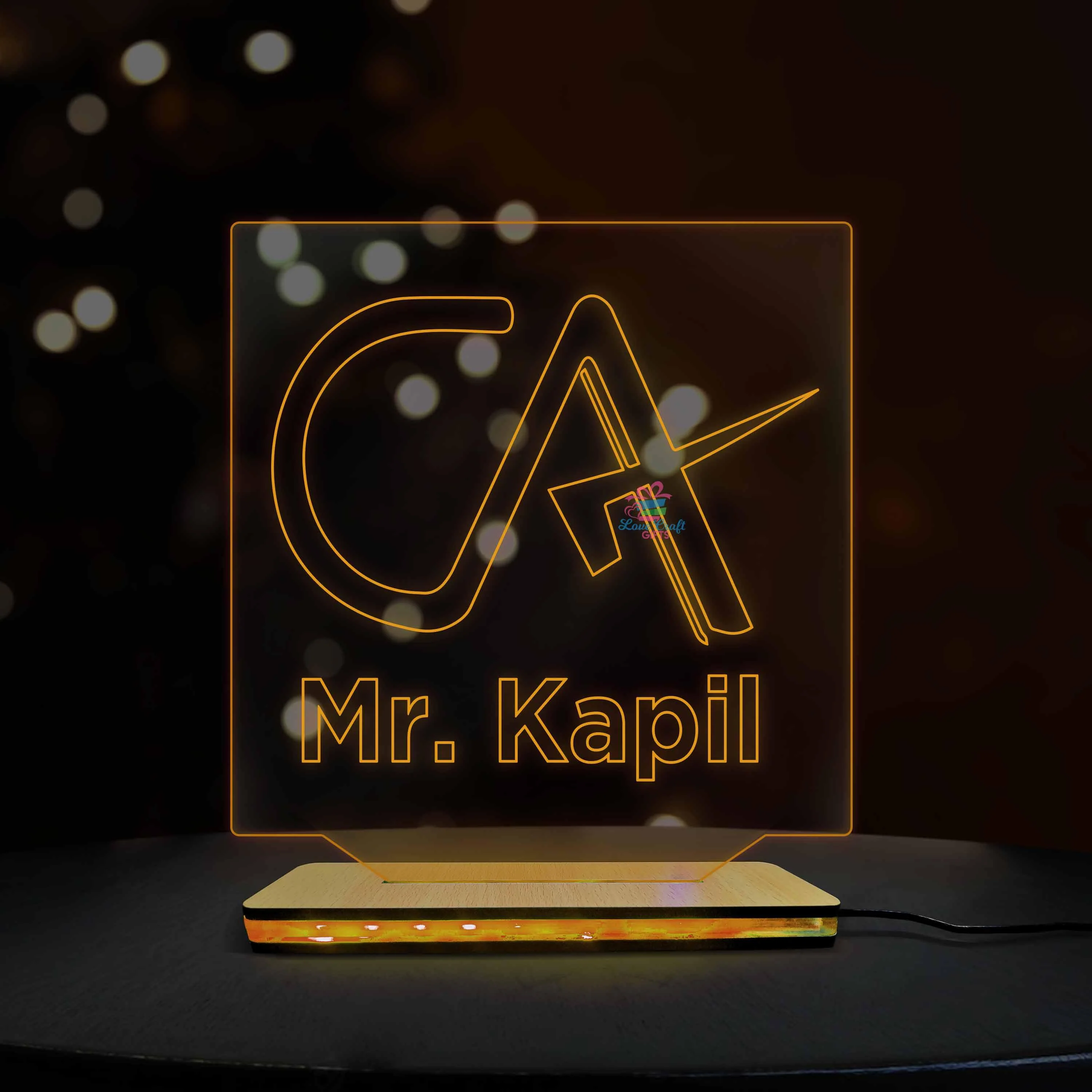 3d Acrylic Multi-Colored CA LED Lamp - Image 4