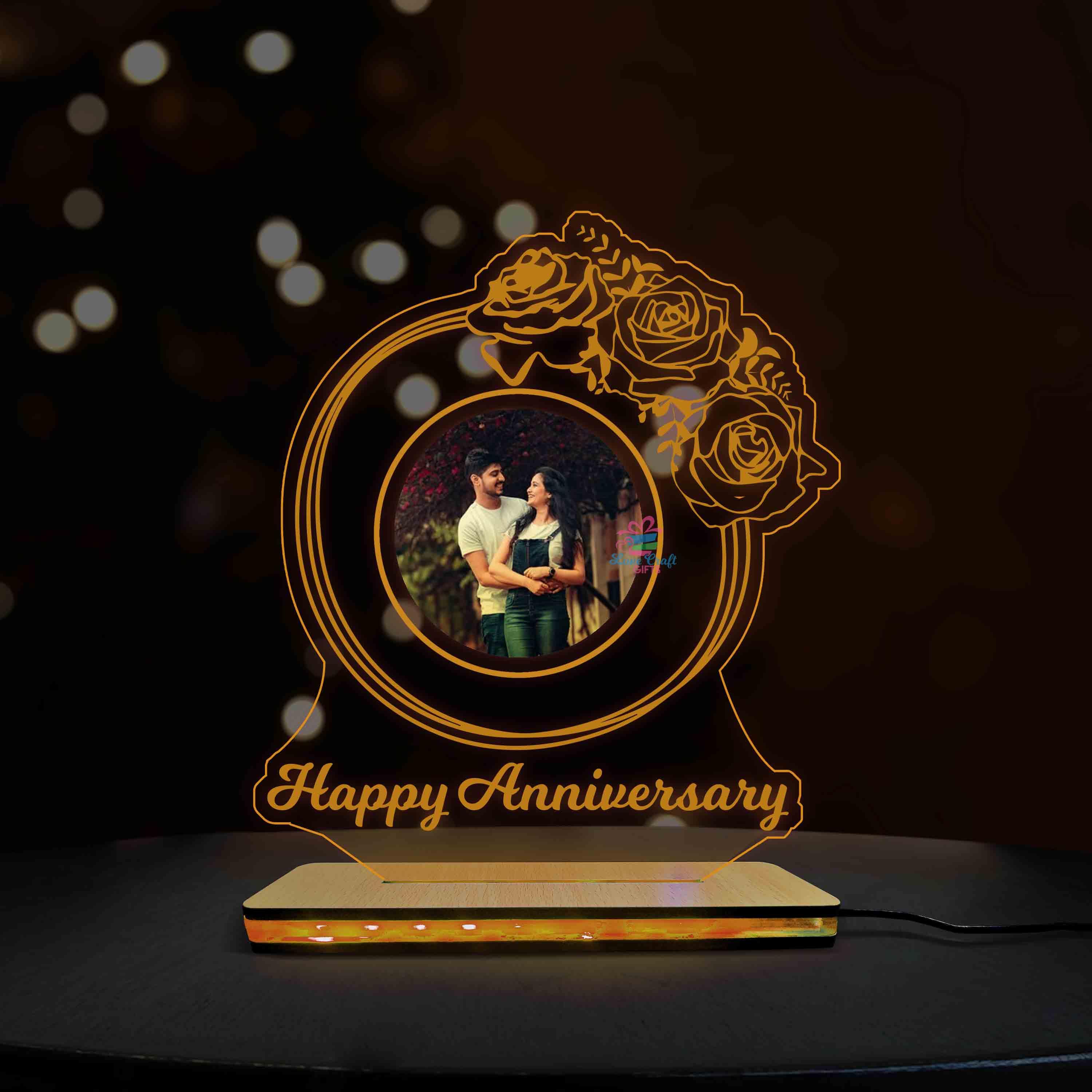 3D Acrylic Multi-Led Table Lamp For Bf And Gf - Image 3