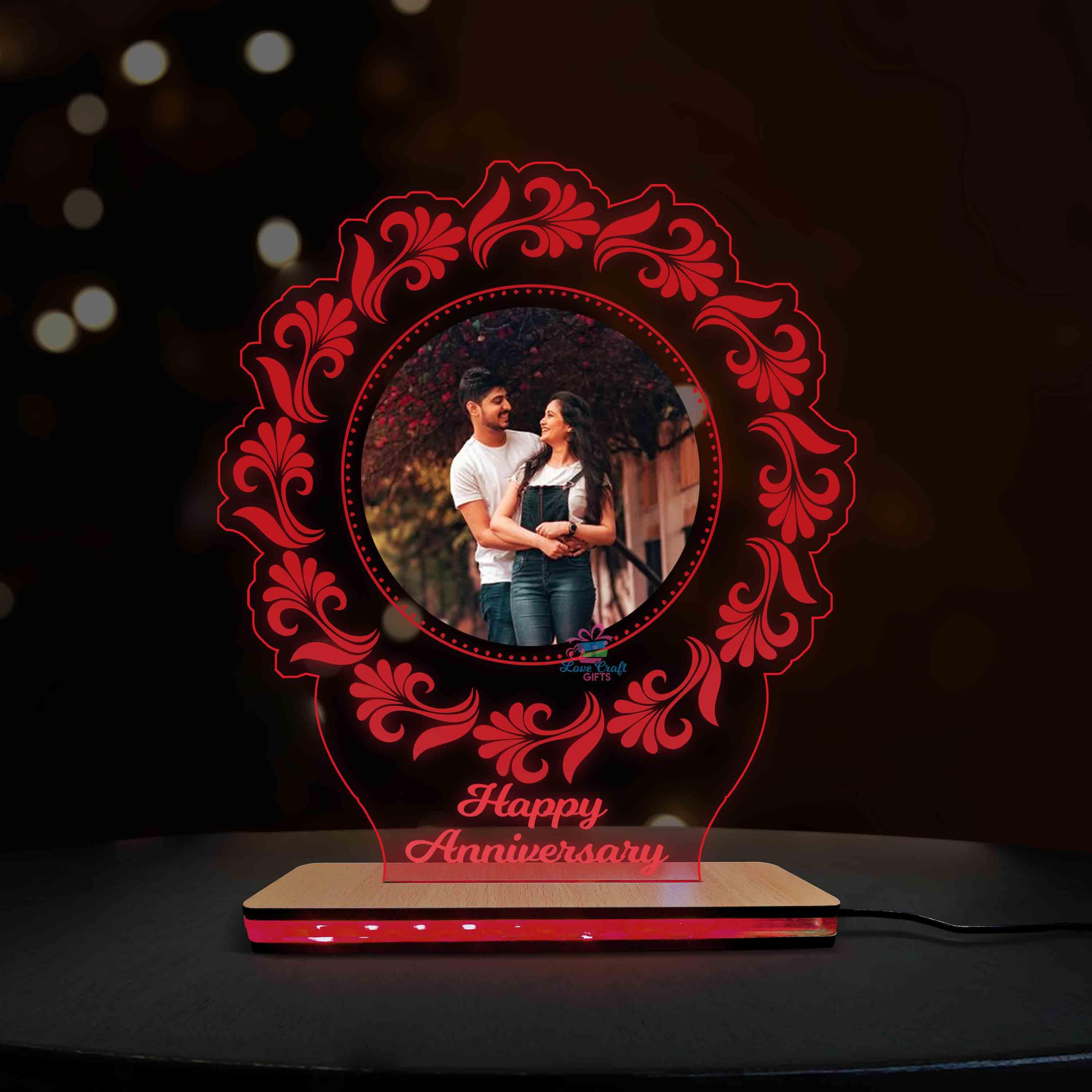 Acrylic Multi-Led Table Lamp For Bf And Gf - Image 4
