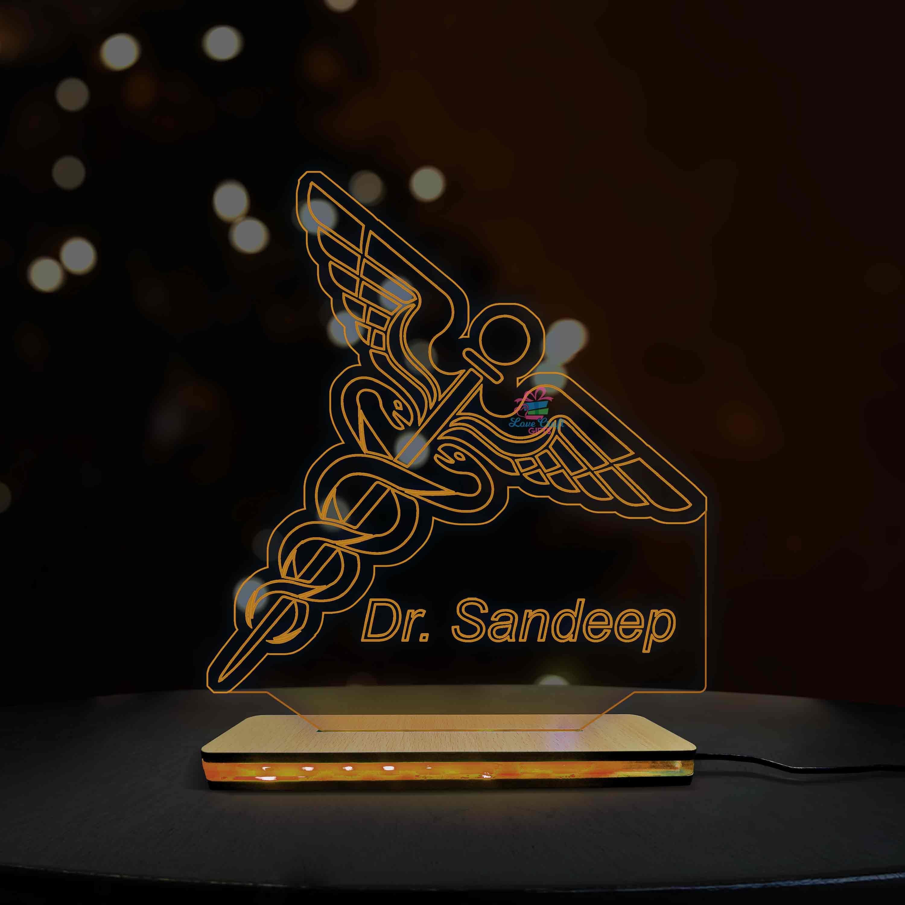 Medical Logo - 3d Illusion Night Lamp - Image 3