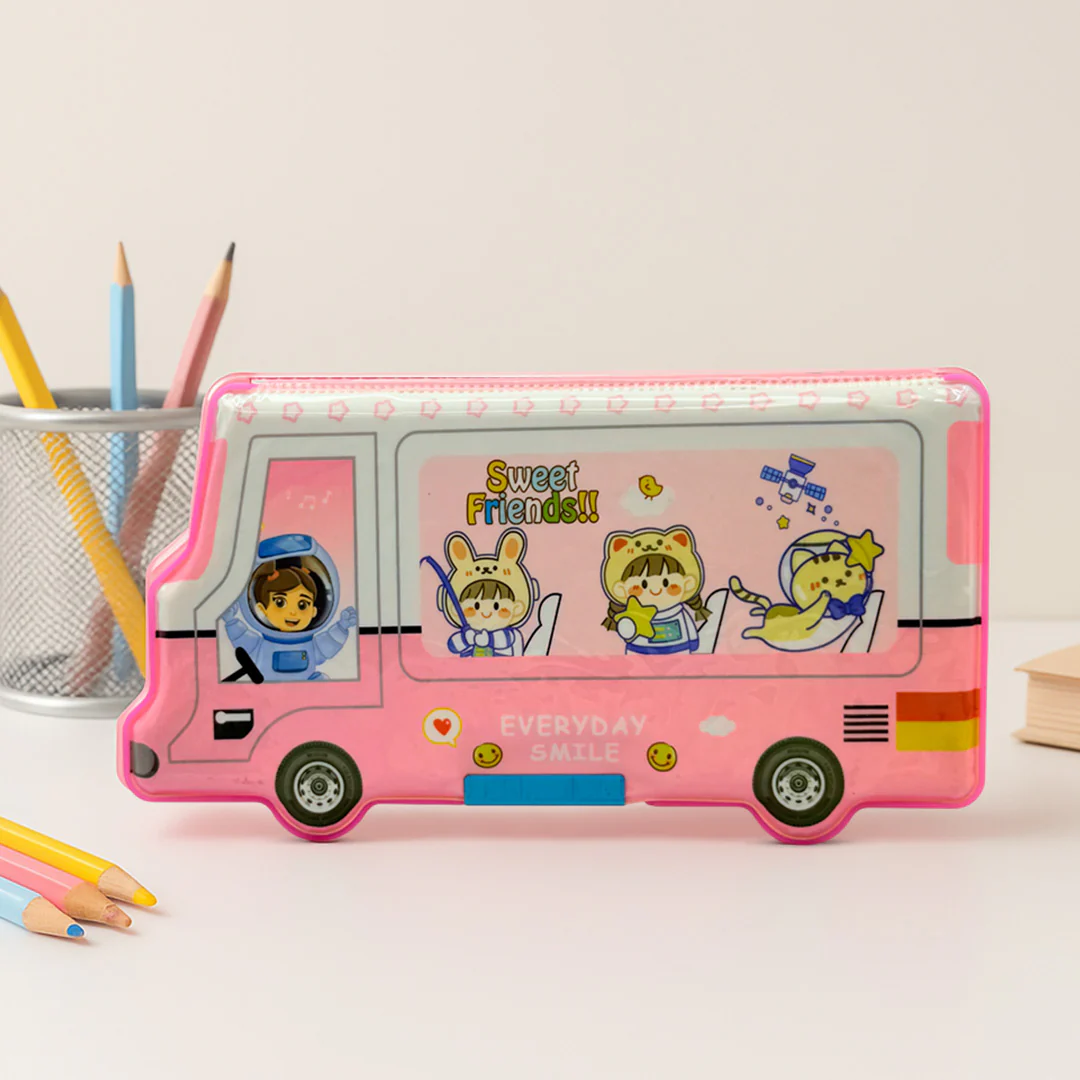 3D Vehicle-Shaped Pencil Case with Name - Image 2
