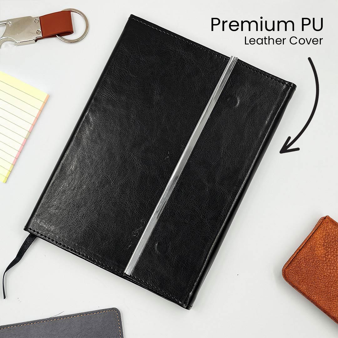 A5 Woven Vegan Leather Diary – Personalized Name Printing - Image 6