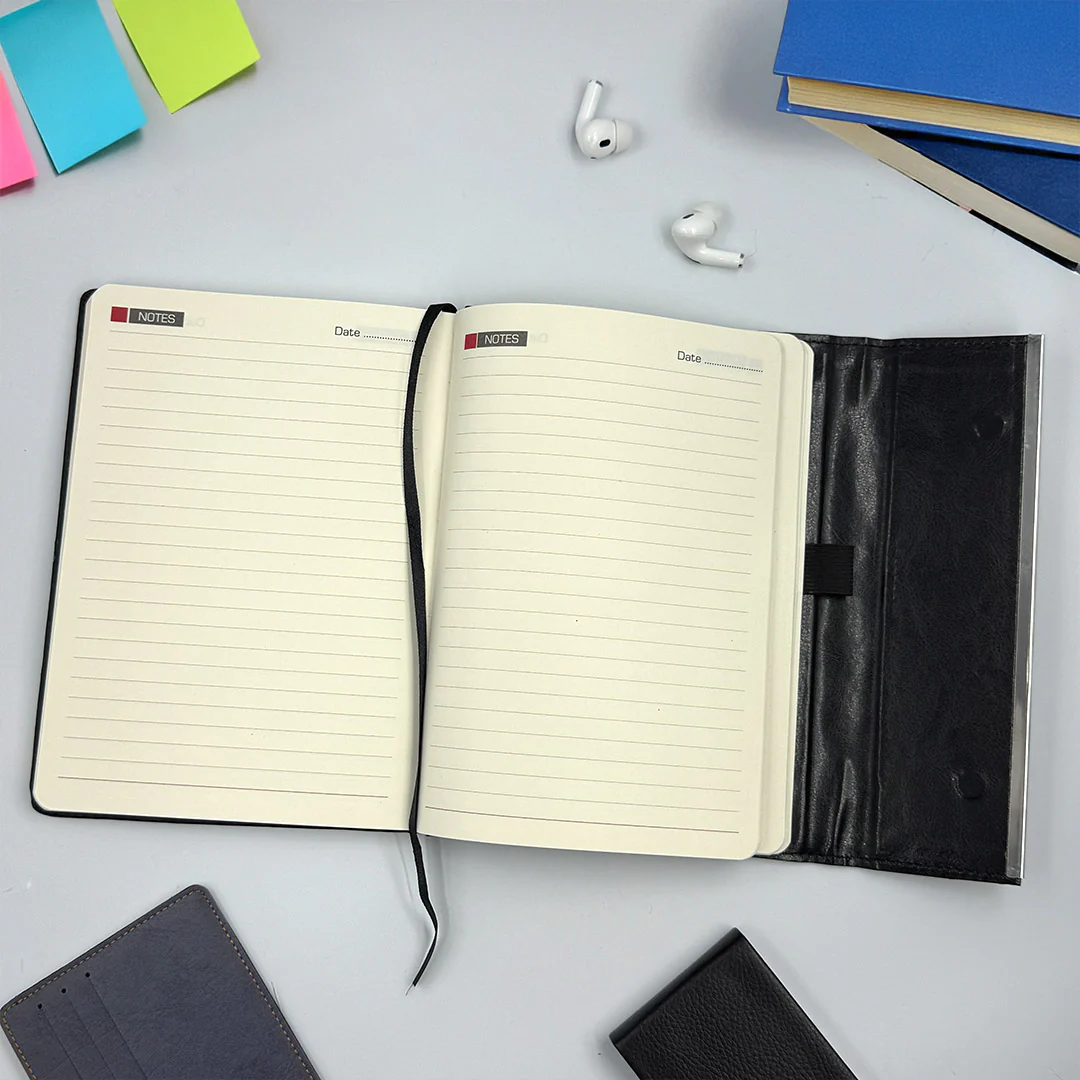 A5 Woven Vegan Leather Diary – Personalized Name Printing - Image 7