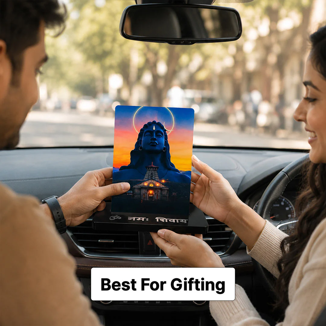 Adiyogi Shiva Acrylic Car Dashboard- 2.5×3.5" - Image 8