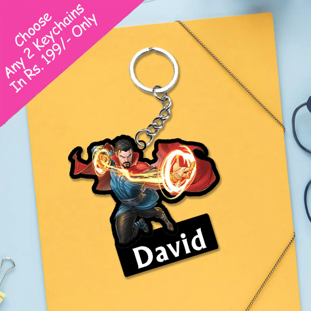 Avengers Keychain With Name