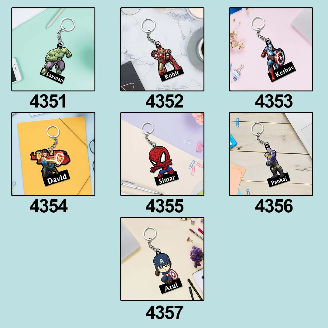 Avengers Keychain With Name - Image 9