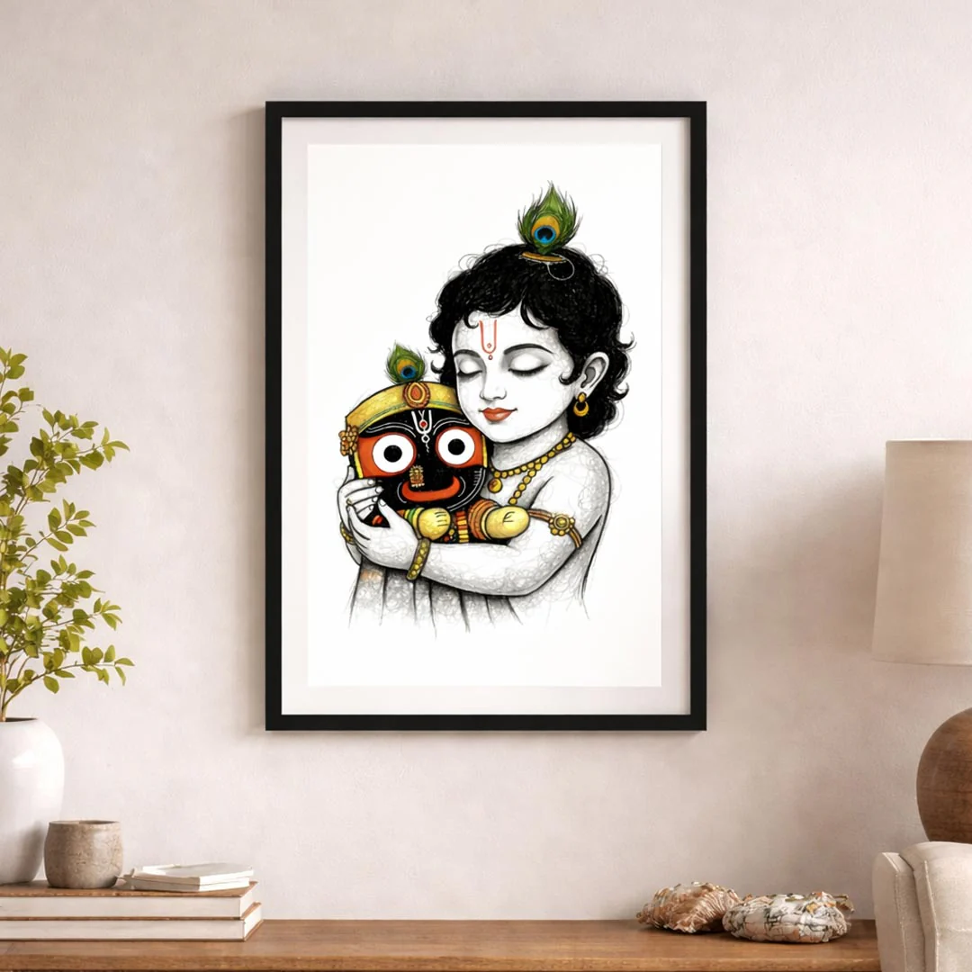 Bal Krishna with Jagannath Wall Frame