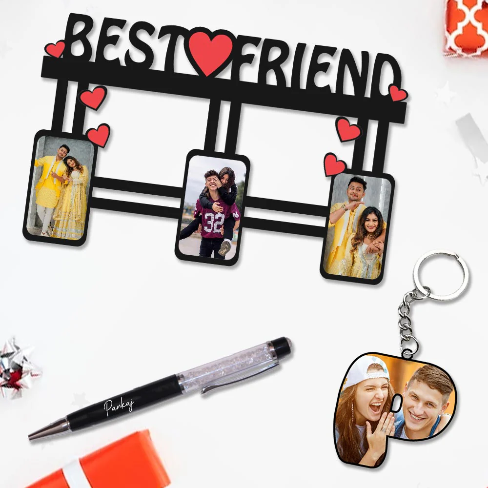Best Collage Photo Frame, Pen And Keychain Combo