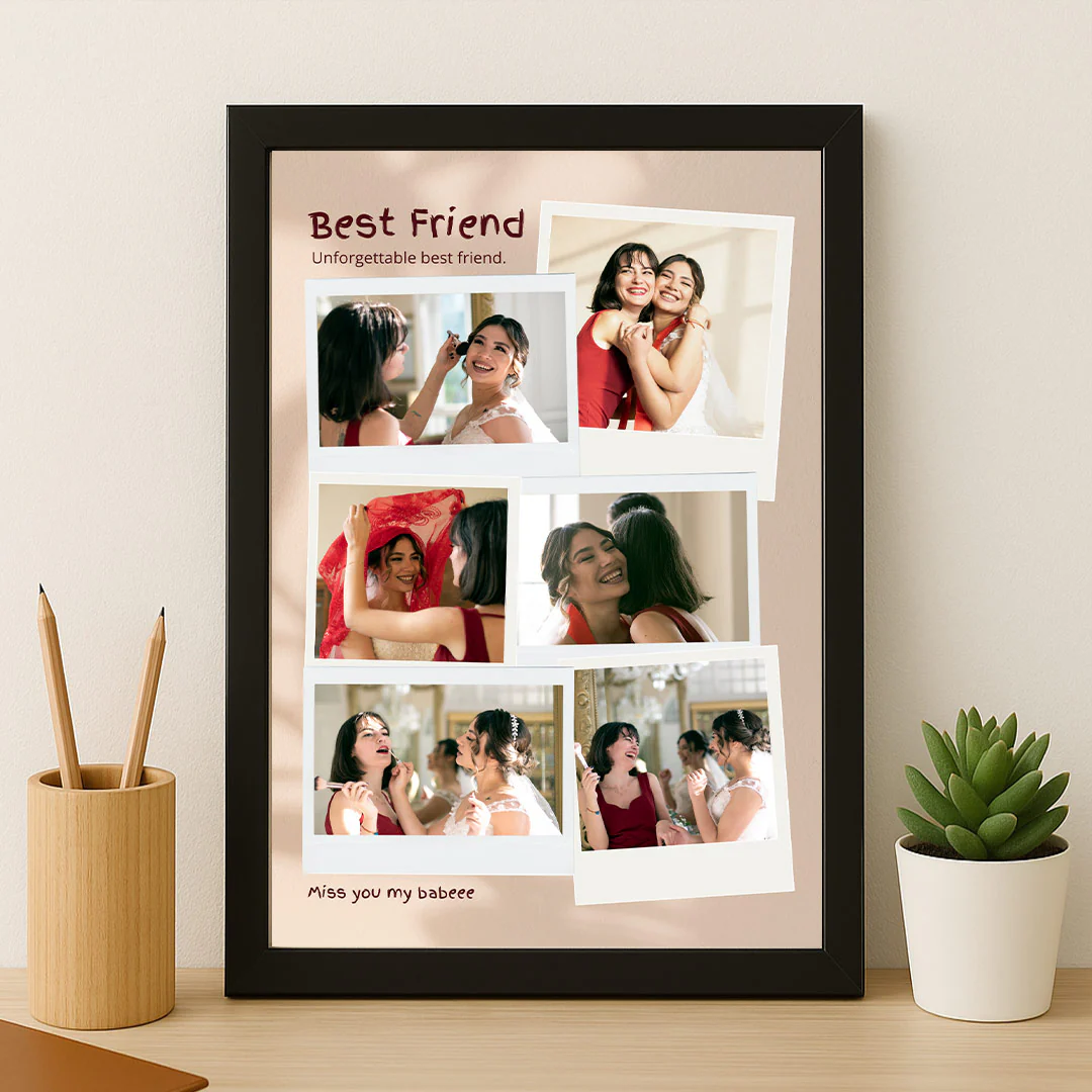 Best Friend Personalized Photo Collage Frame