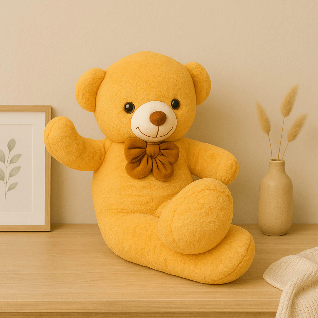 Big Brown Teddy Bear with Elegant Bow - Image 4