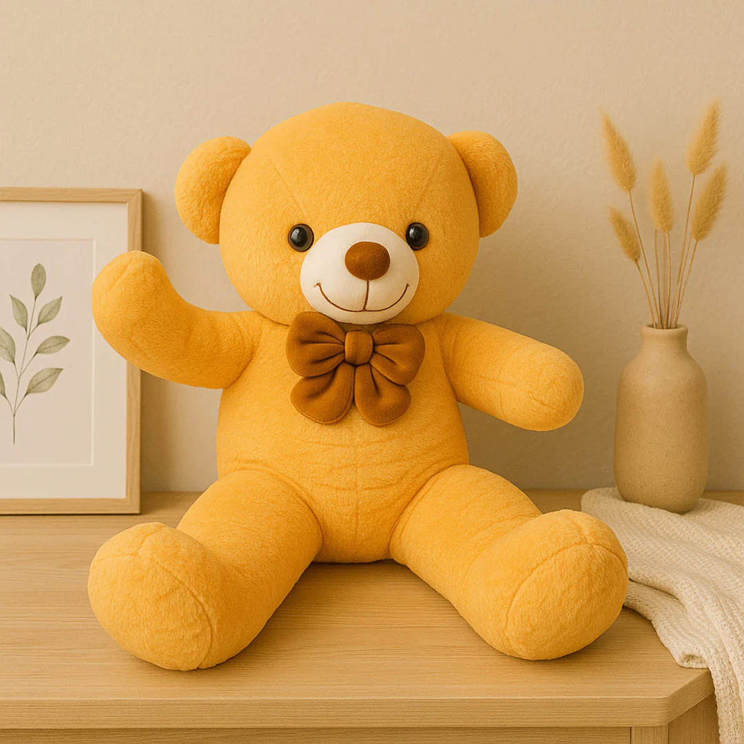 Big Brown Teddy Bear with Elegant Bow - Image 5