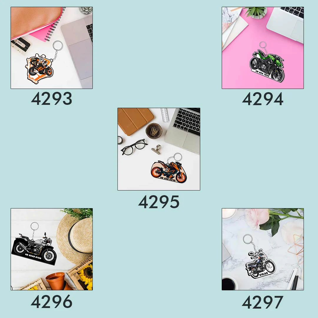 Bike Keychain With Name - Image 10
