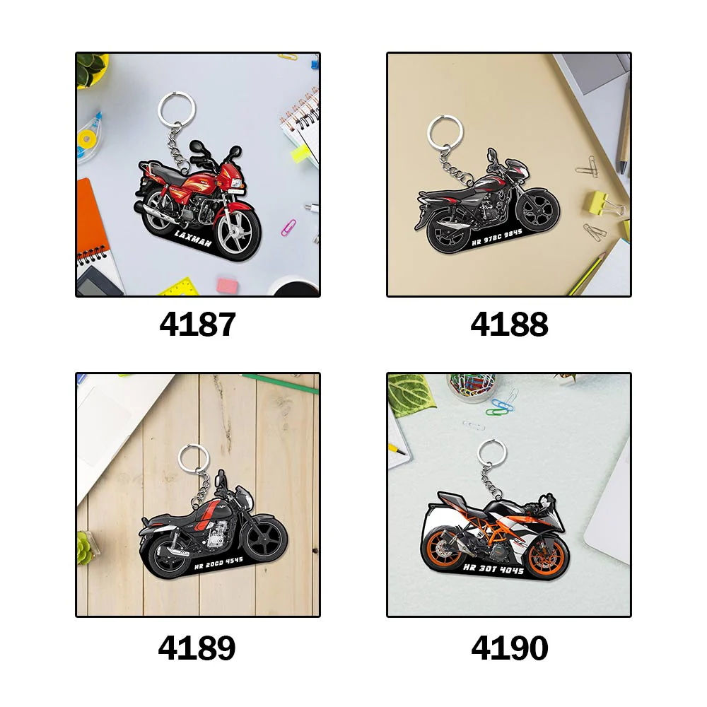 Bike Keychain With Name - Image 11