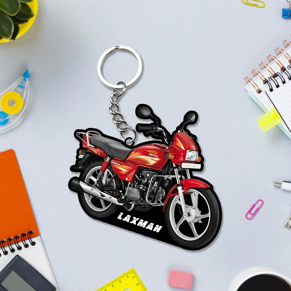 Bike Keychain With Name - Image 2