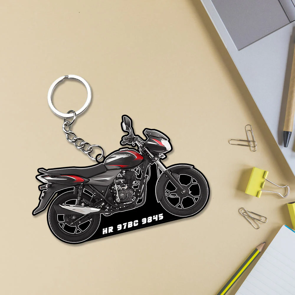 Bike Keychain With Name - Image 3