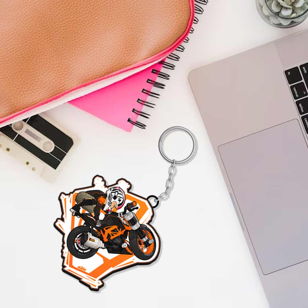 Bike Keychain With Name - Image 4