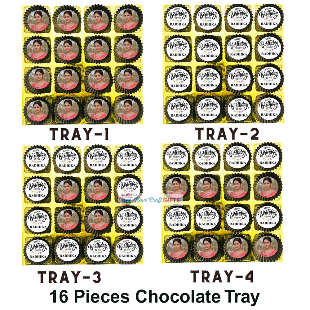 Birthday Special Cake Design Chocolate Wooden Gift Box - Image 6
