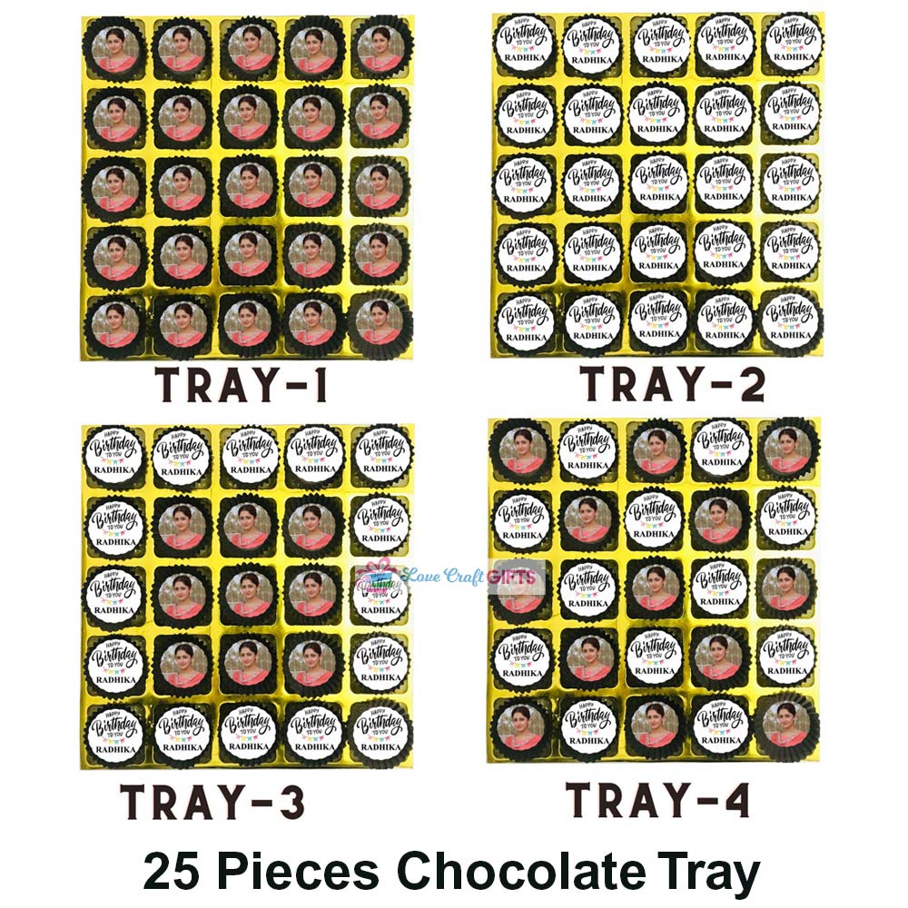Birthday Special Cake Design Chocolate Wooden Gift Box - Image 8