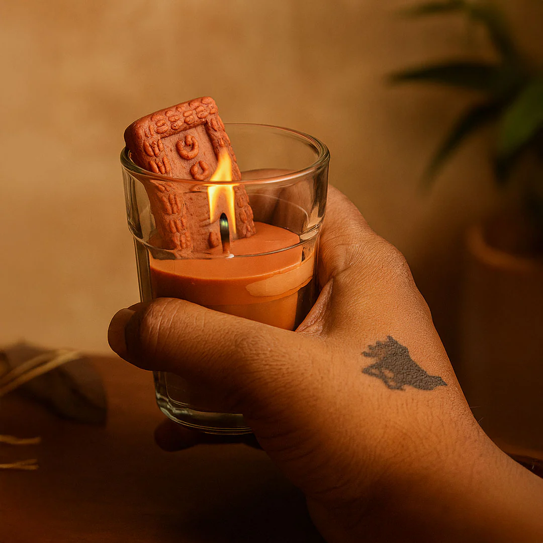 Biscuit-Style Aromatic Glass Candle - Image 2