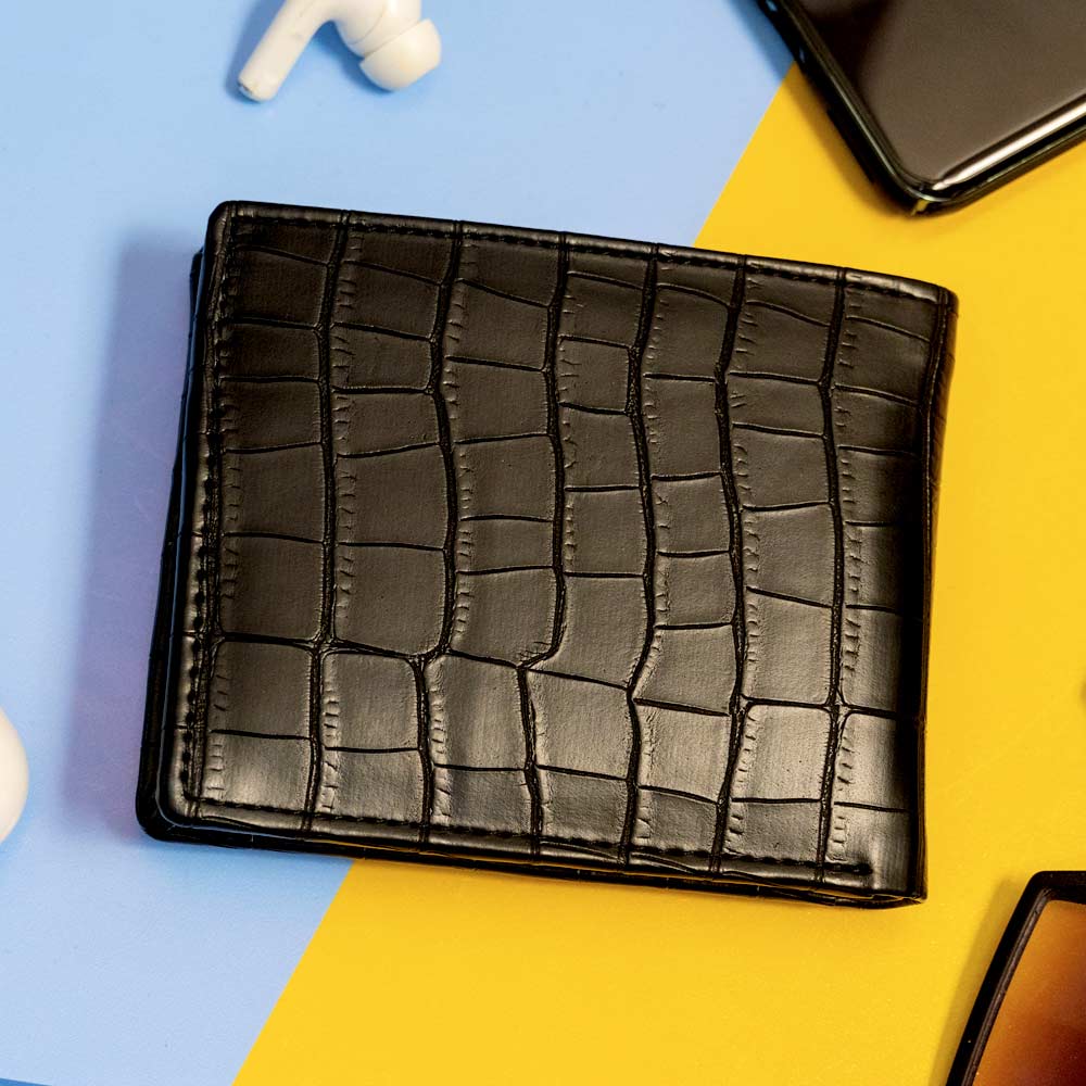 Personalized Men Wallet - Black - Image 5