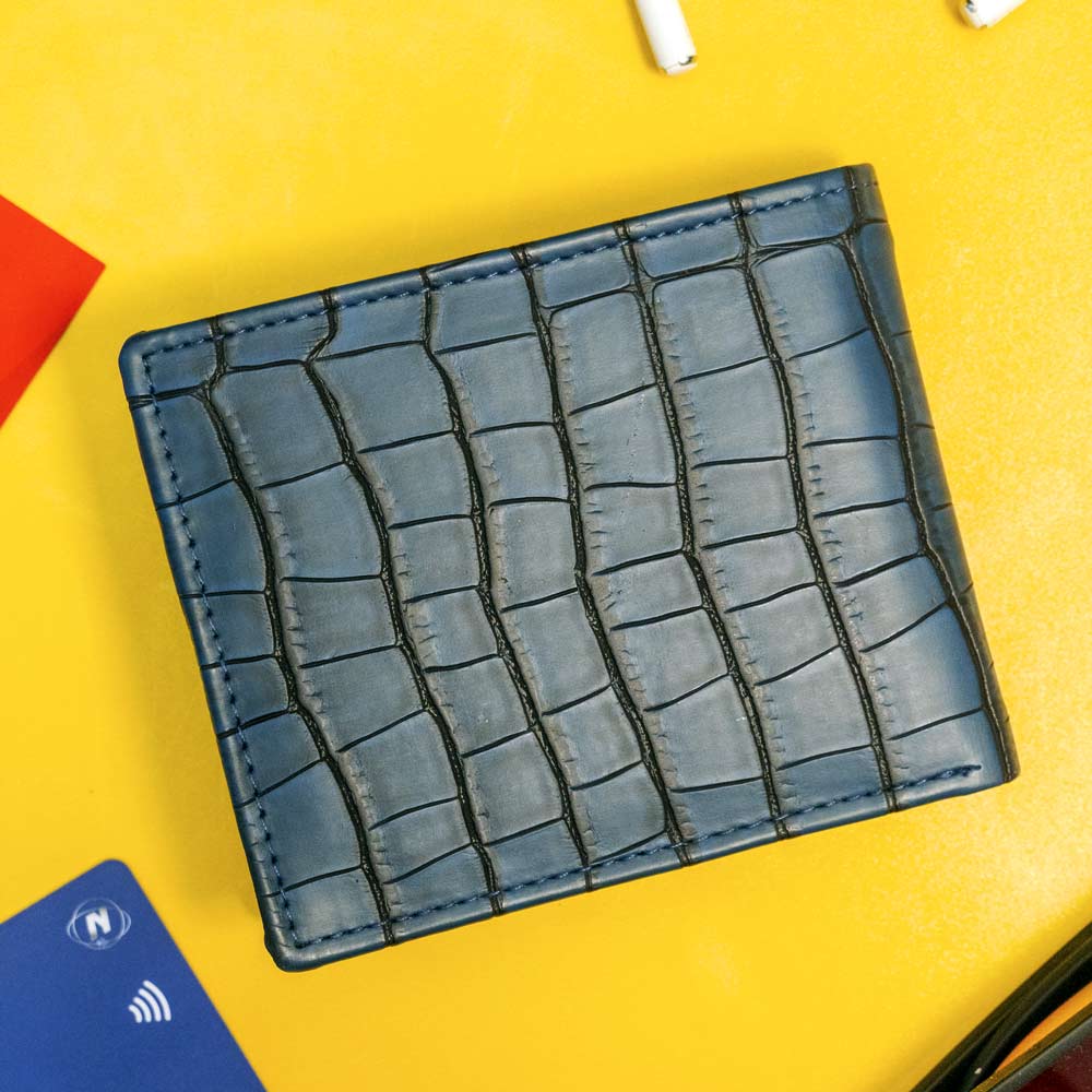 Personalized Men Wallet - Blue - Image 5
