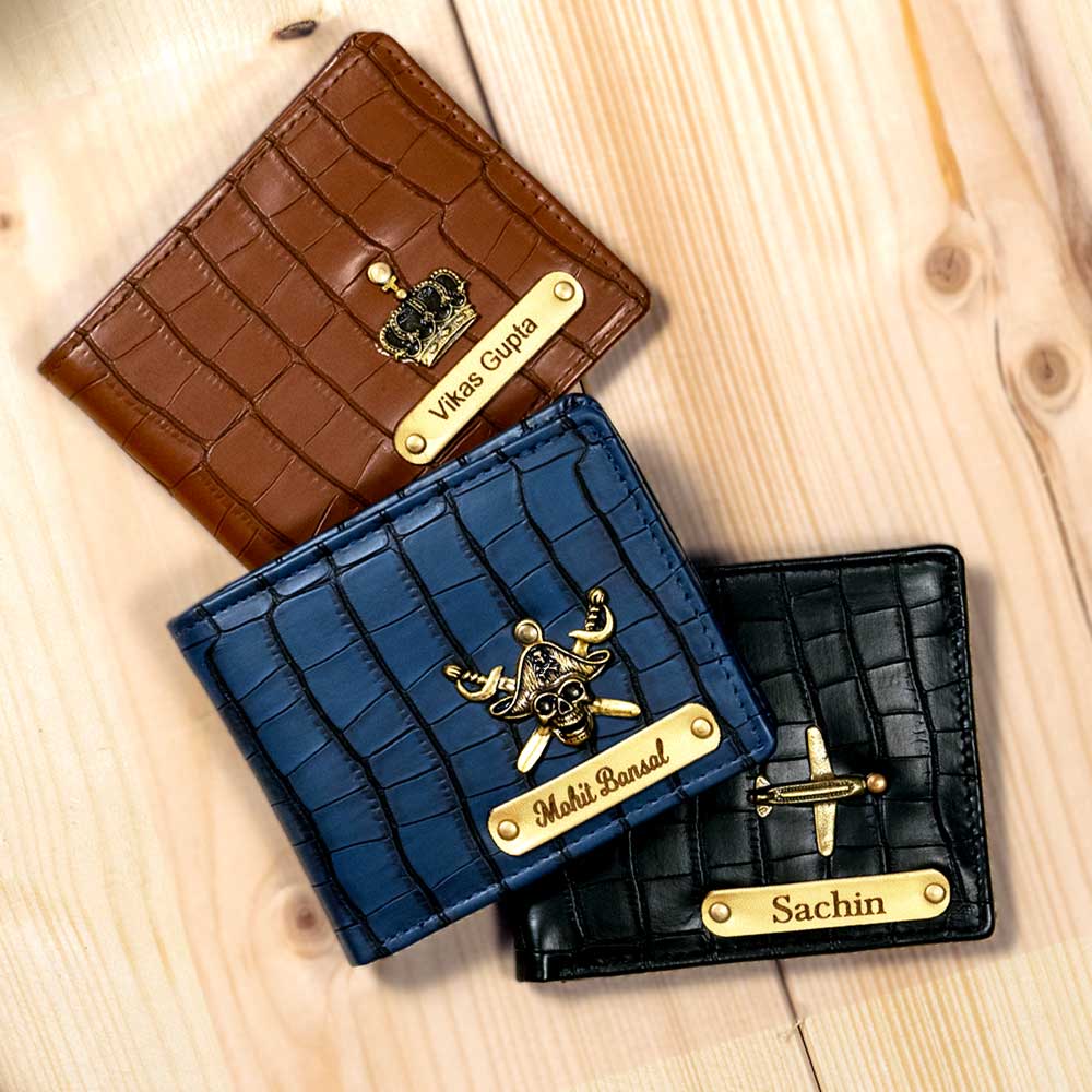 Personalized Men Wallet - Blue - Image 6