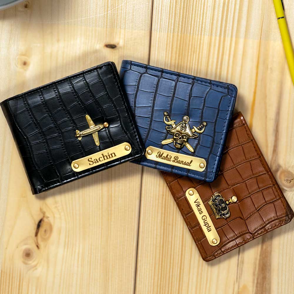 Personalized Men Wallet - Blue - Image 7