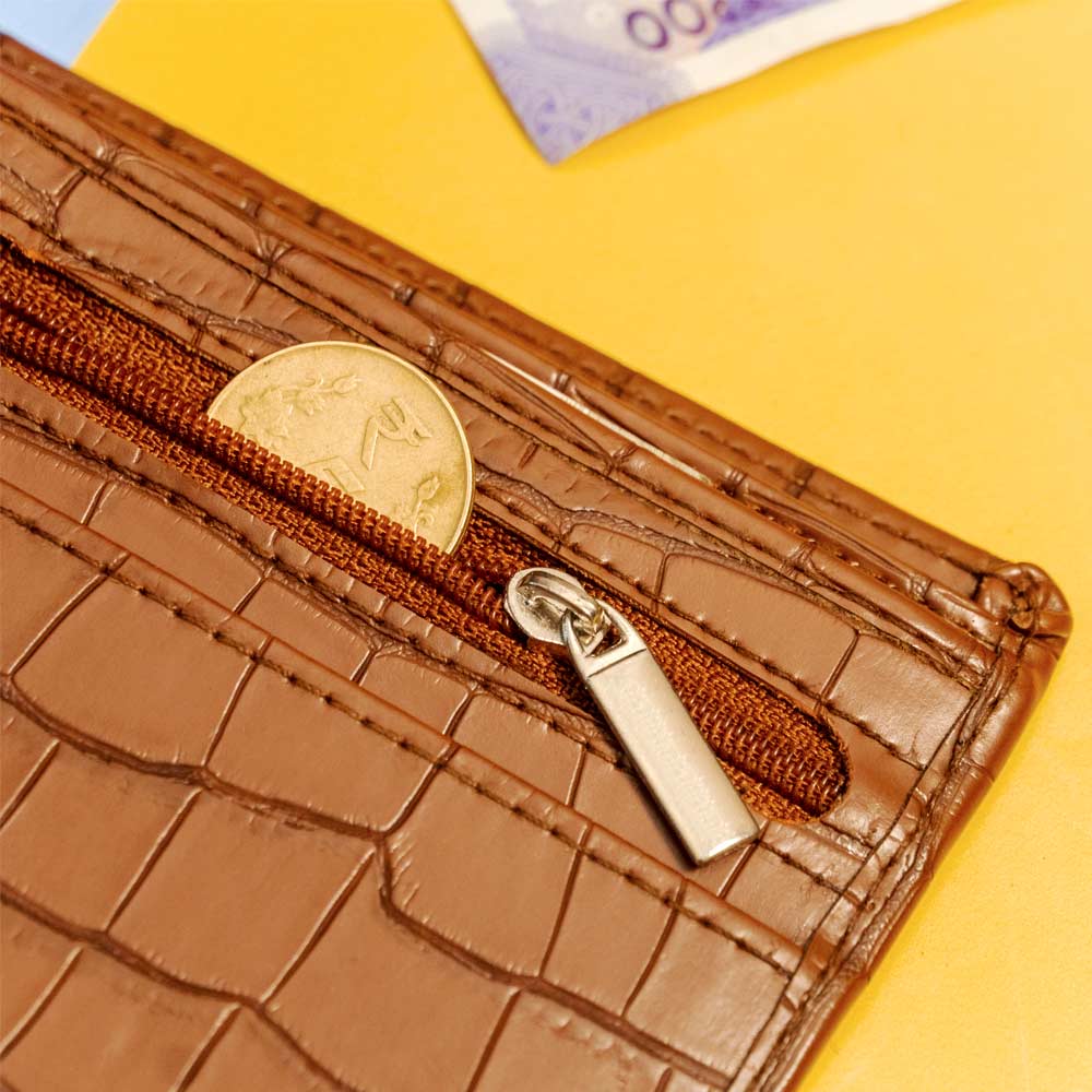 Personalized Men Wallet - Brown - Image 5
