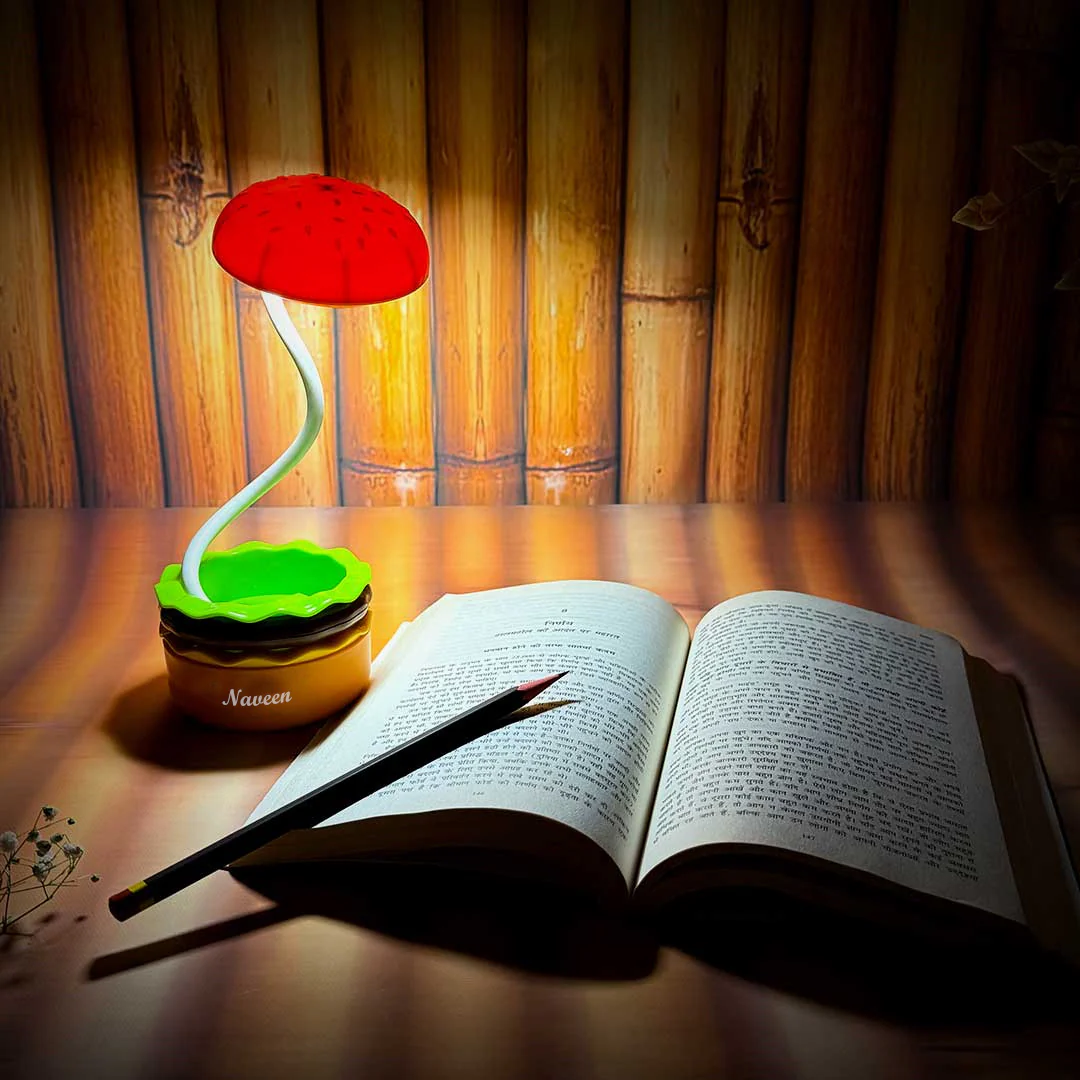 Personalized Burger Lamp with LED Light and Built-In Sharpener - Image 3
