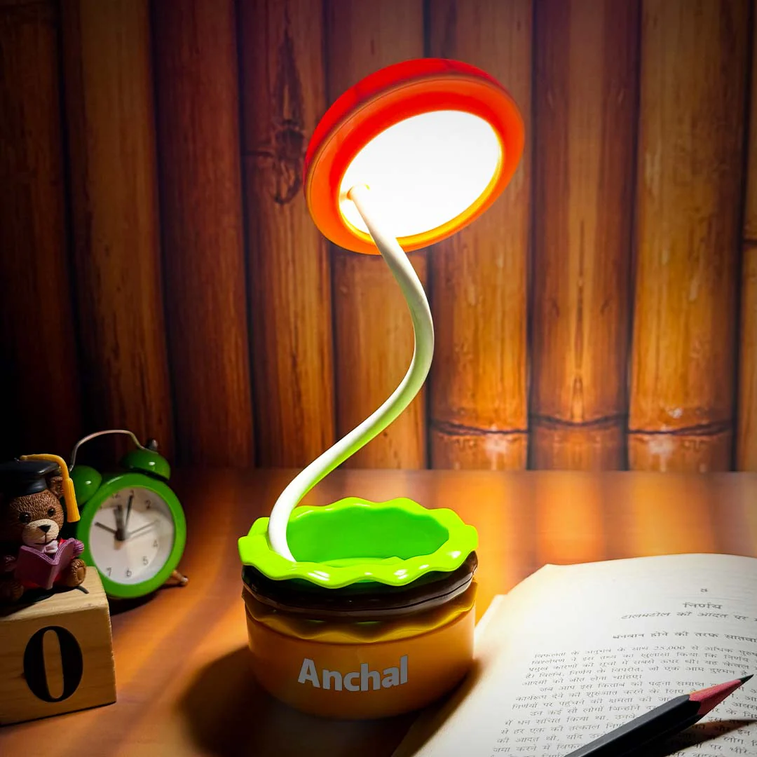 Personalized Burger Lamp with LED Light and Built-In Sharpener - Image 5