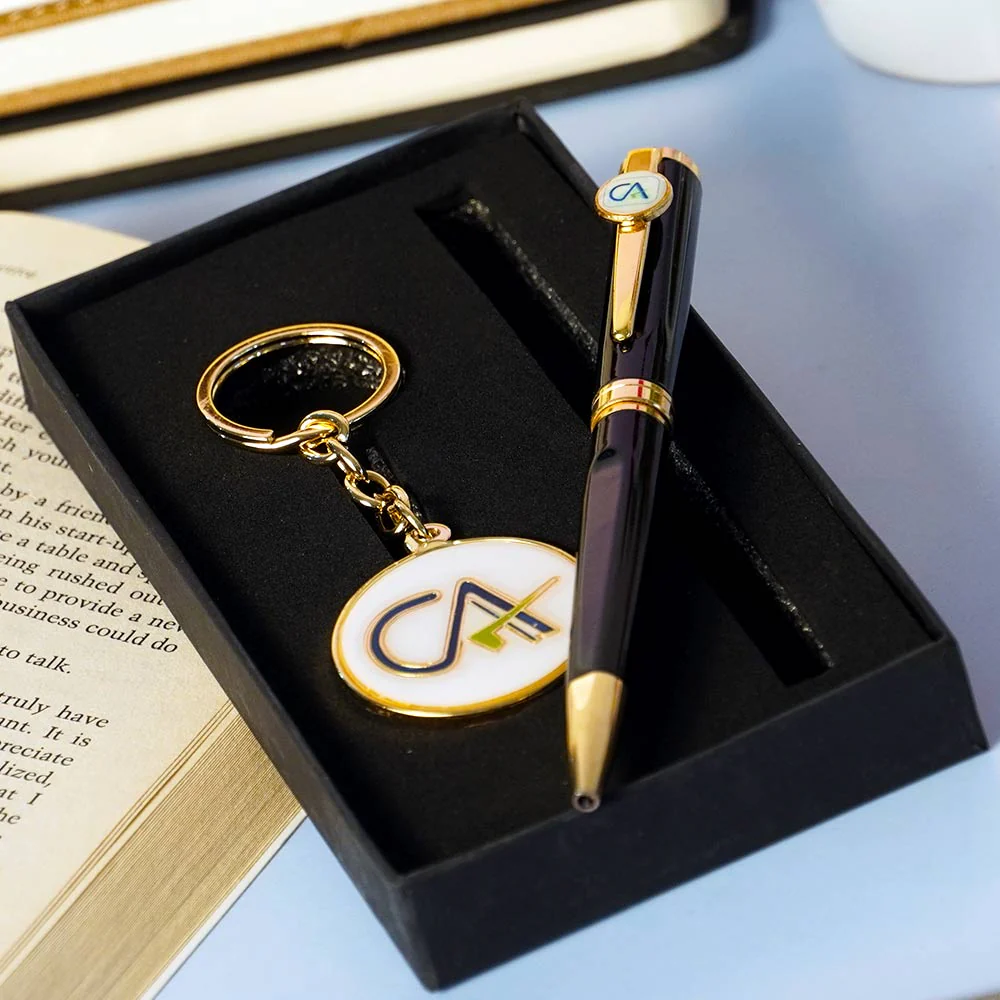 CA Personalized Golden Pen And Keychain Set - Image 3