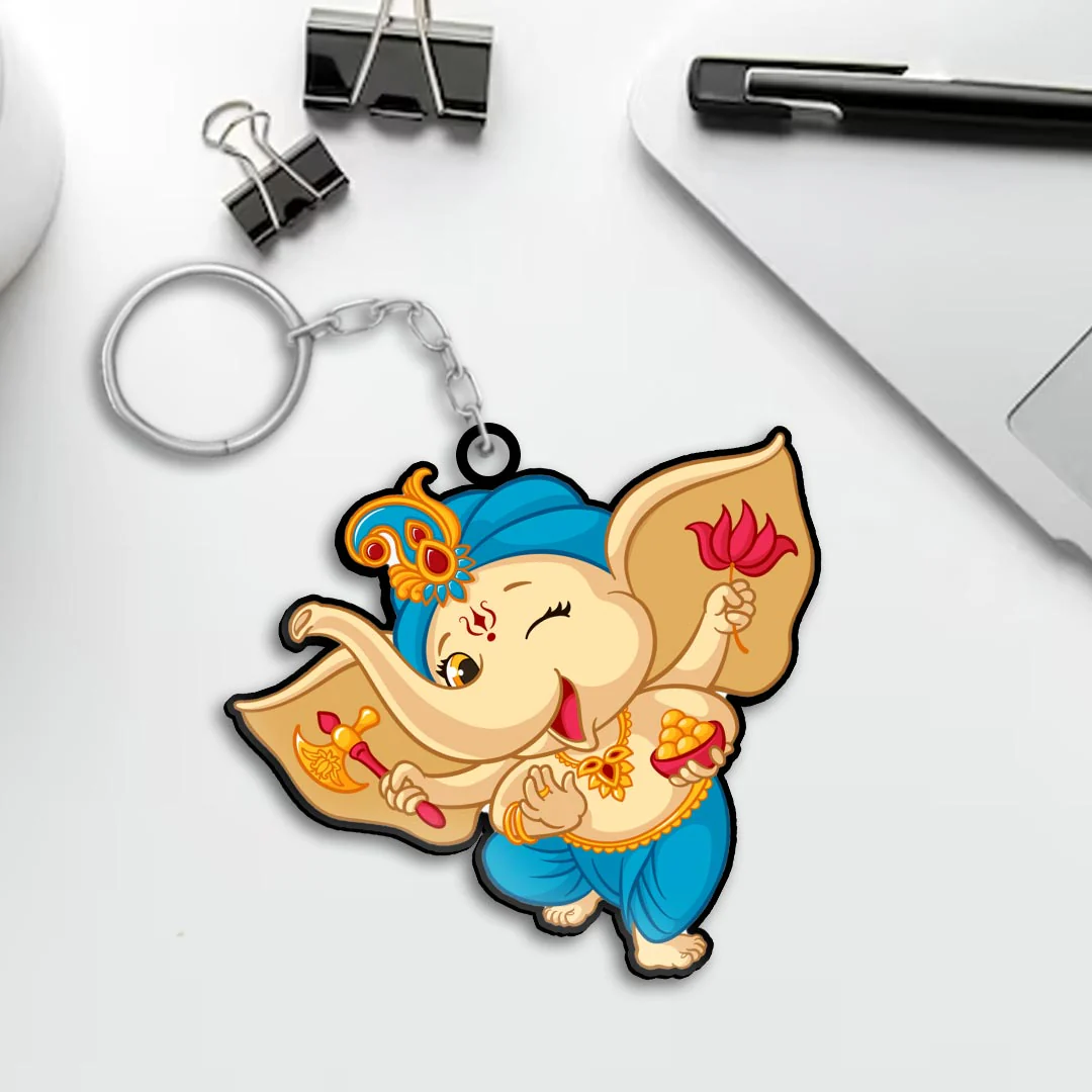 Cartoon Ganesha Keychain