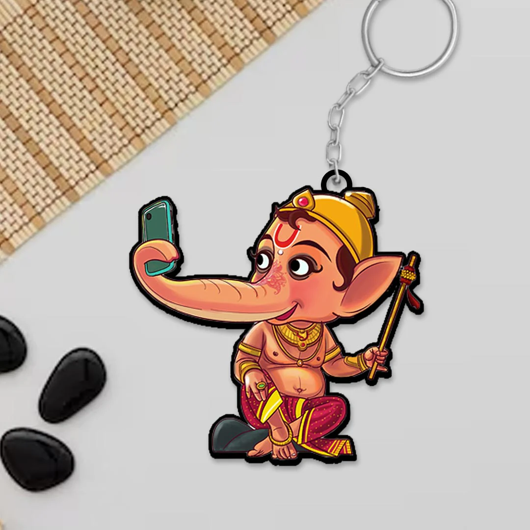 Cartoon Ganesha Keychain - Image 11