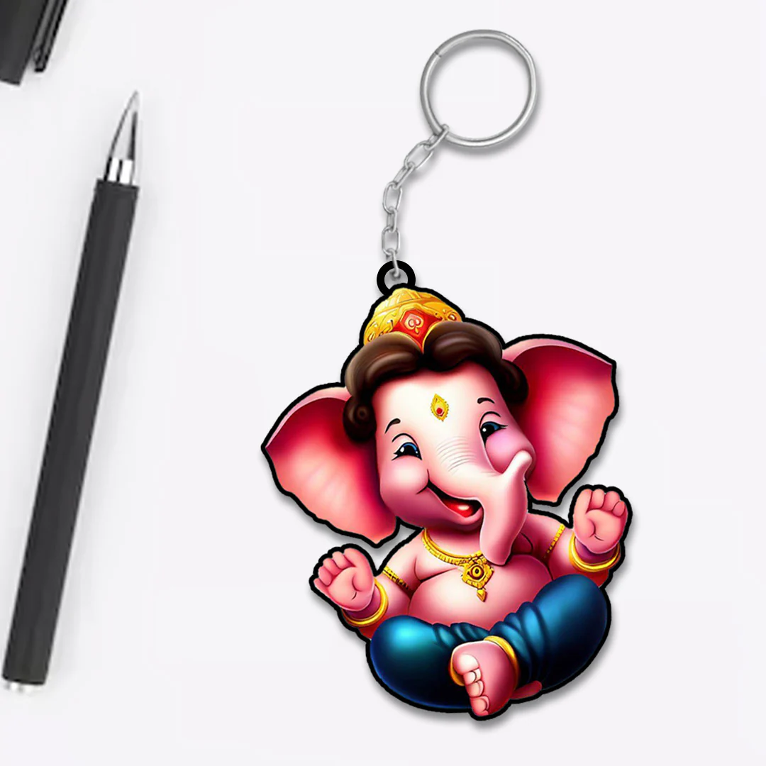 Cartoon Ganesha Keychain - Image 13