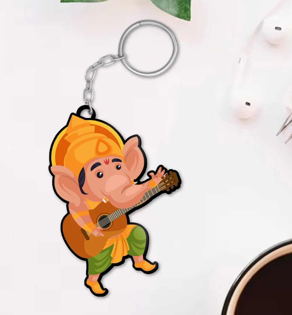 Cartoon Ganesha Keychain - Image 2