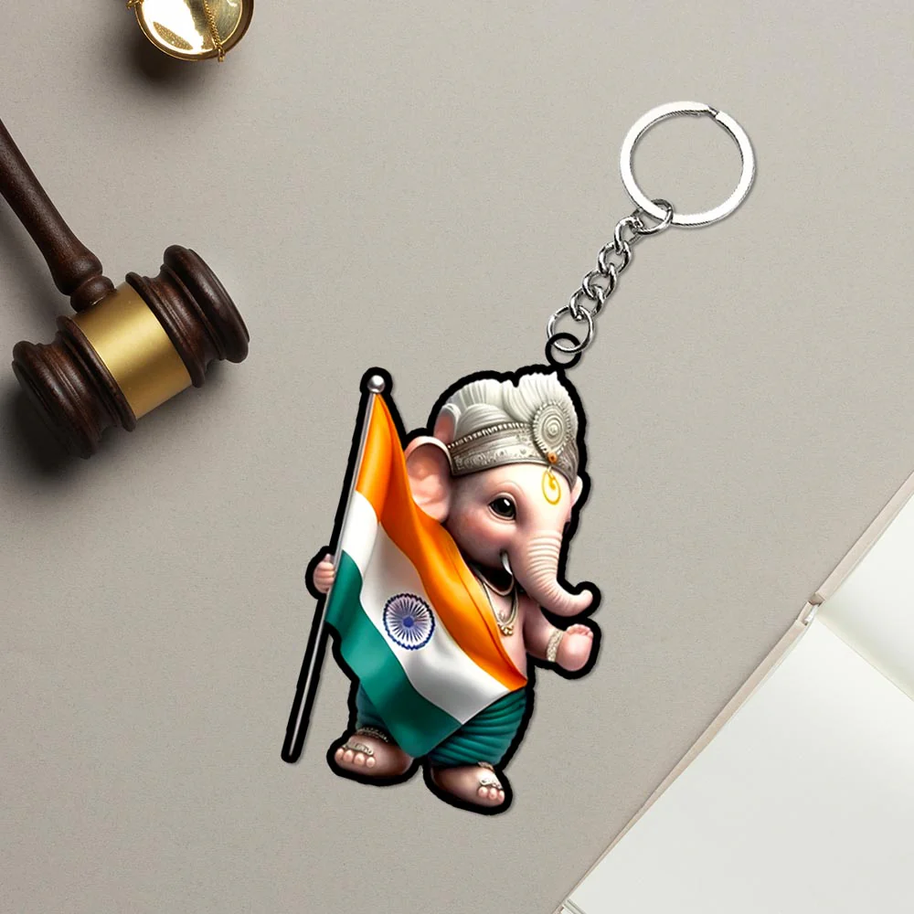Cartoon Ganesha Keychain - Image 3