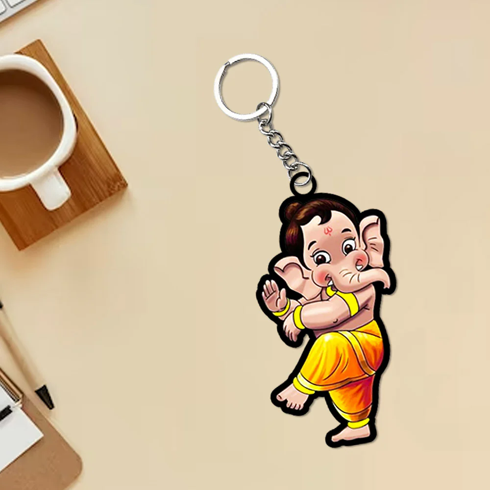 Cartoon Ganesha Keychain - Image 4
