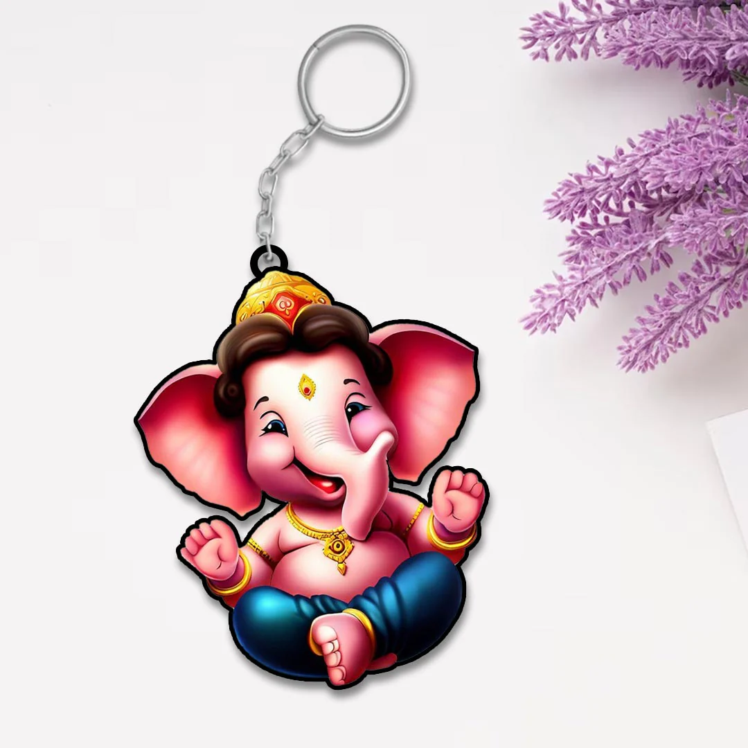 Cartoon Ganesha Keychain - Image 7