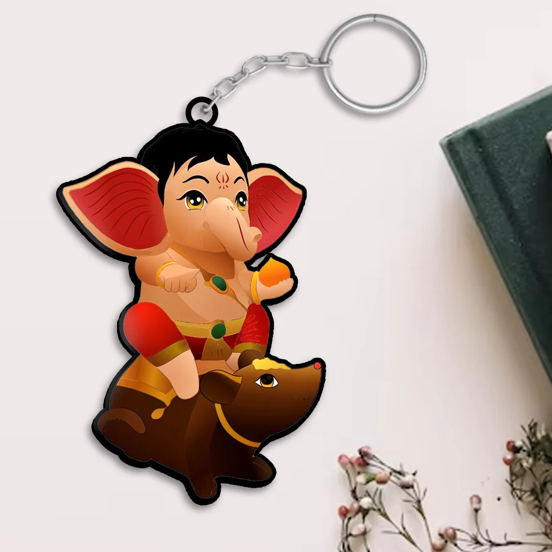 Cartoon Ganesha Keychain - Image 8