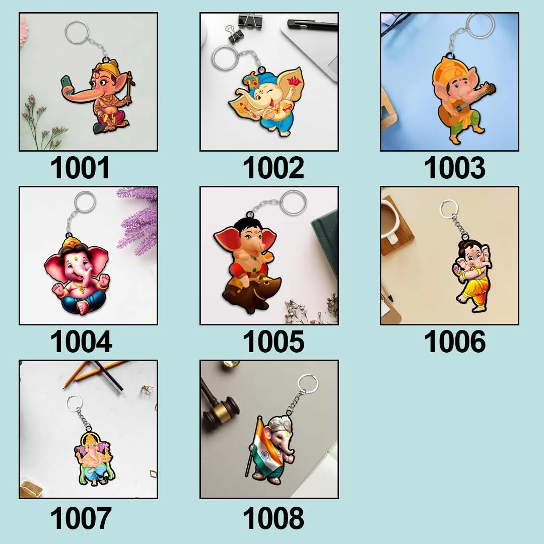 Cartoon Ganesha Keychain - Image 9