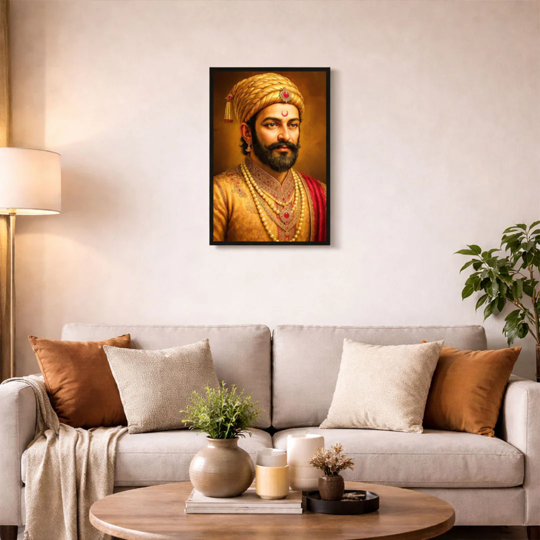 Chhatrapati Shivaji Maharaj Inspirational Portrait Wall Frame - Image 3