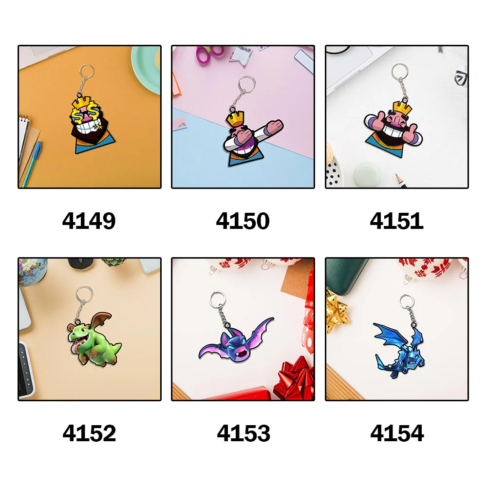 Clash Royale Emotes Keychain - Image 7