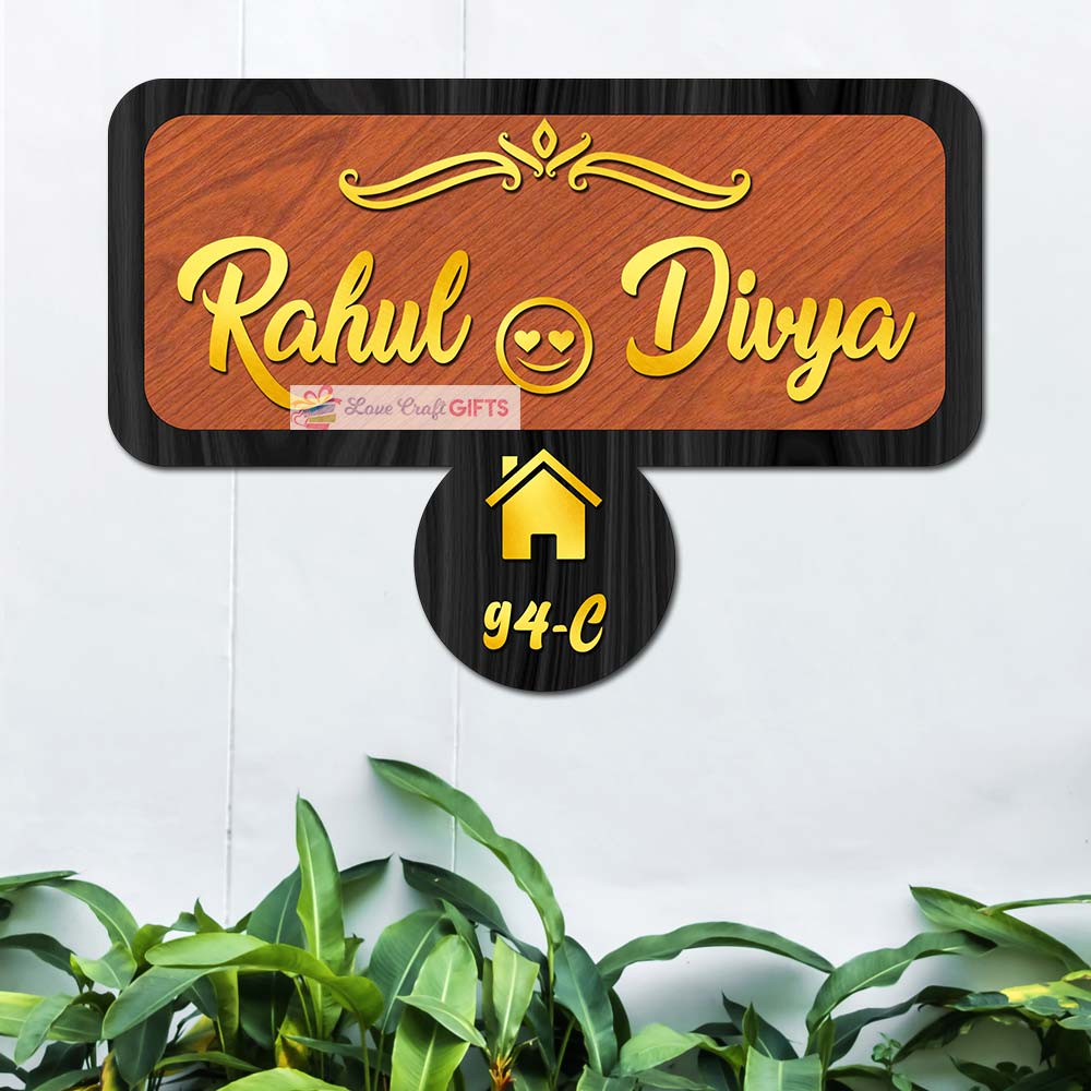 Classic Wooden Home Name Plates-10x18"