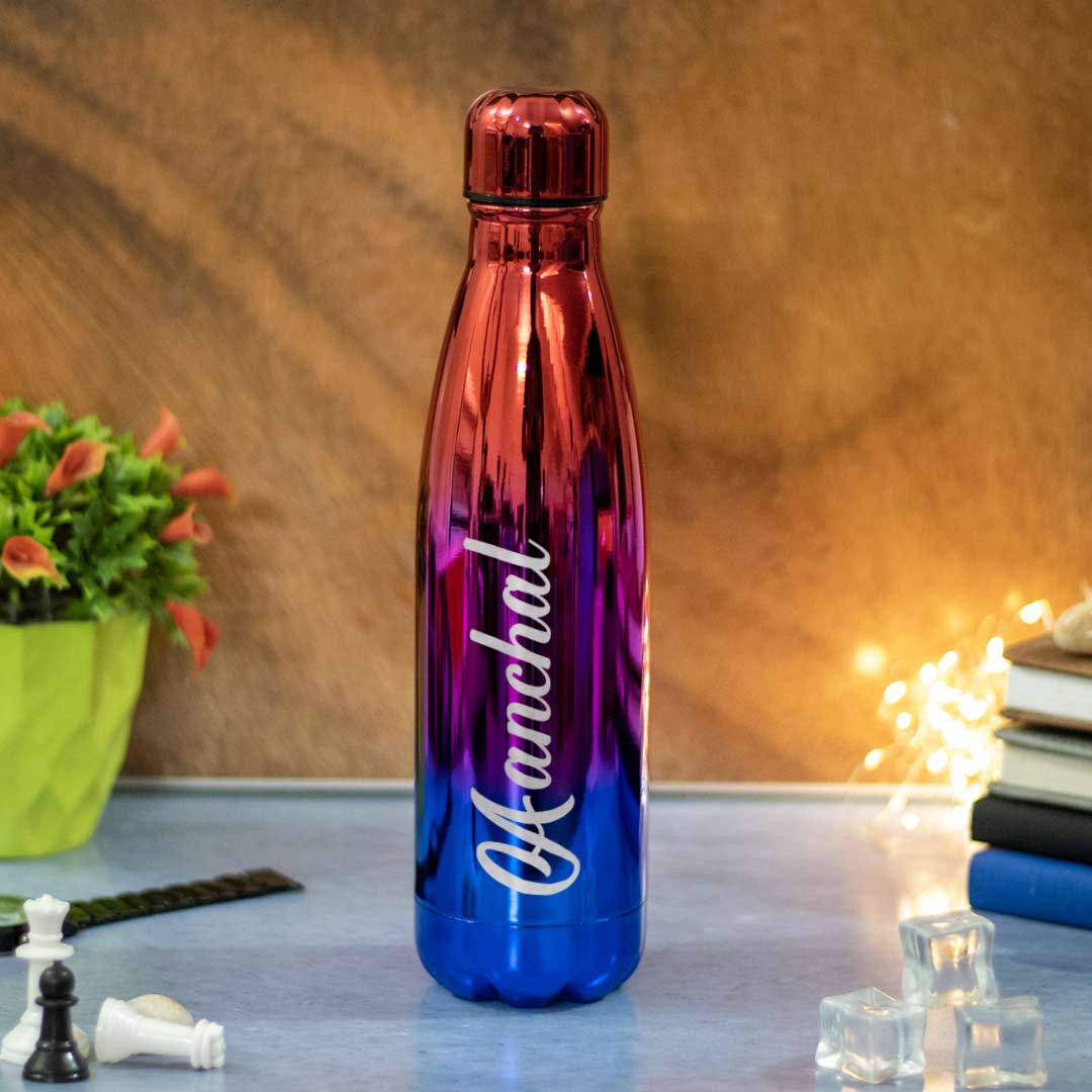Colored Stainless Steel Water Bottles With Name - Image 9