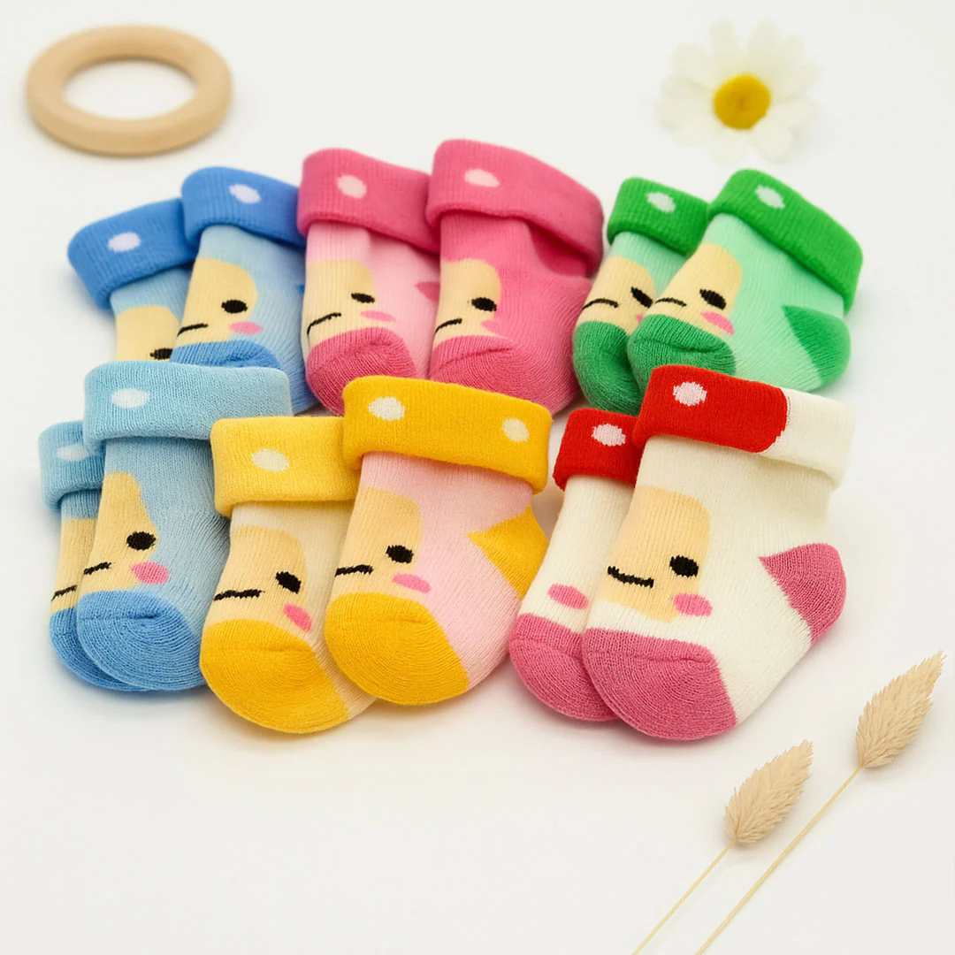 Colorful Cartoon Baby Socks Set - Image 4