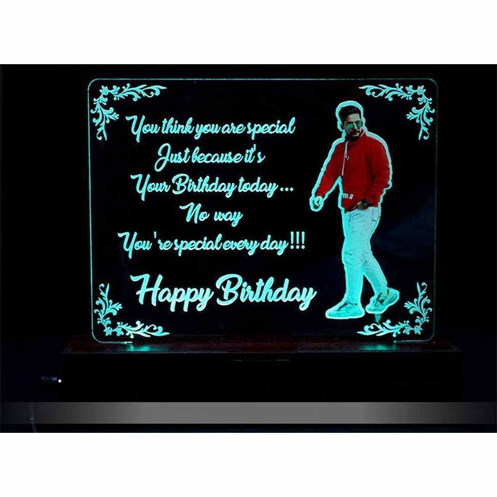 Personalized Acrylic Birthday Multi Led Lamp - Image 4